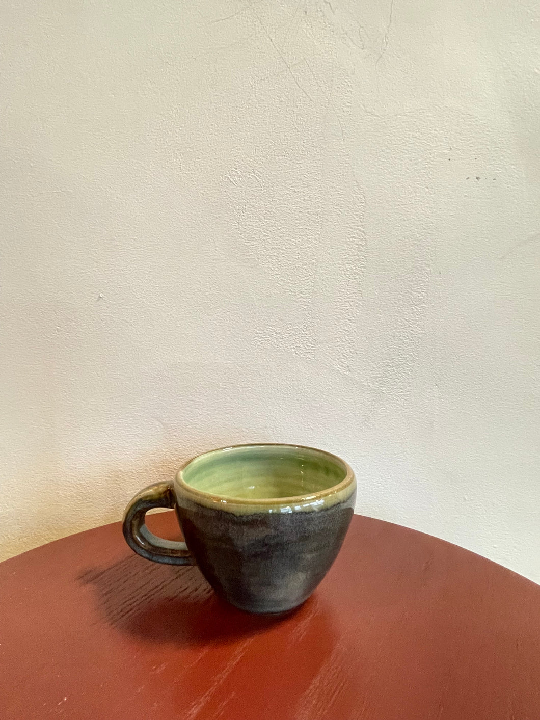 Vintage / Green Pottery Cup