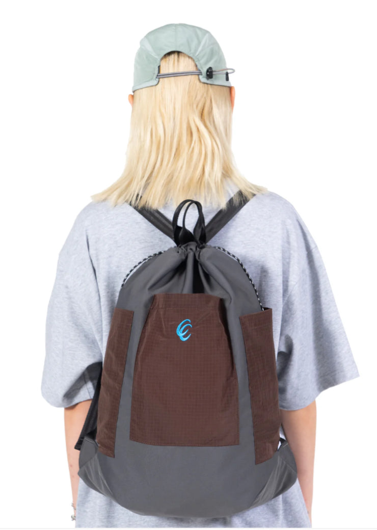 CC Nylon Backpack Grey/Brown / Same Paper – Folks Store Sendai
