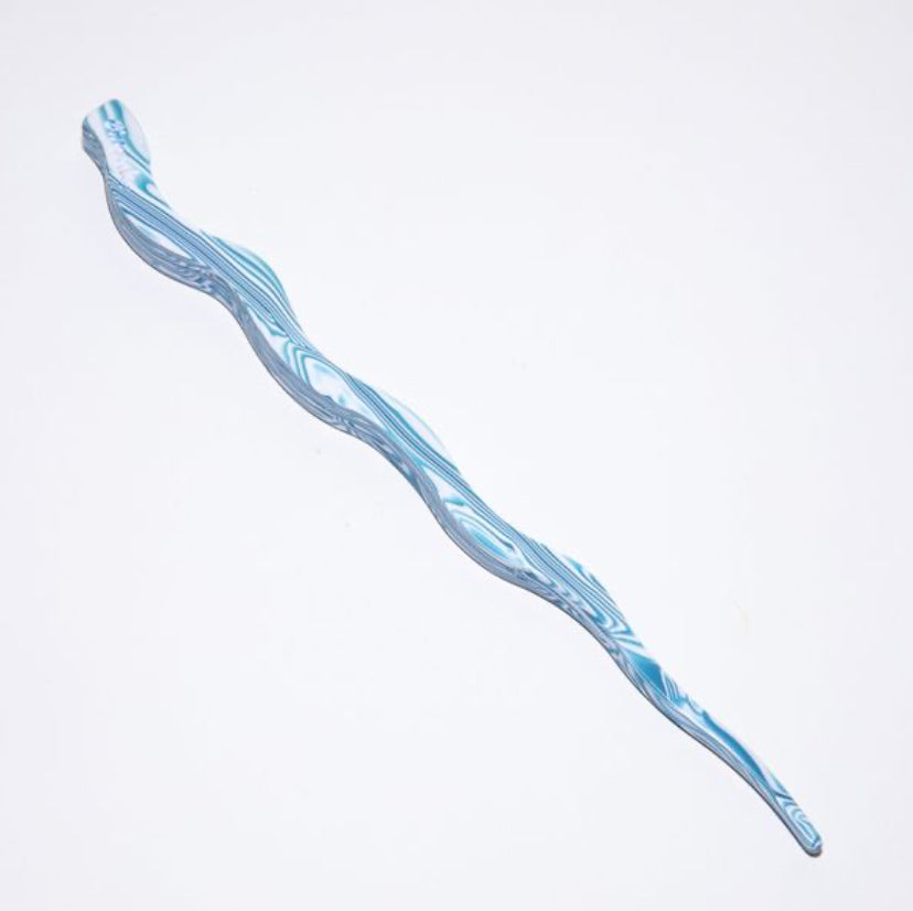 Chunks / Large Firestarter Hair Stick in Blue Whirl