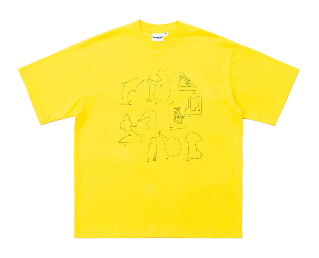 amateur Bookend T-shirt Yellow / Same Paper