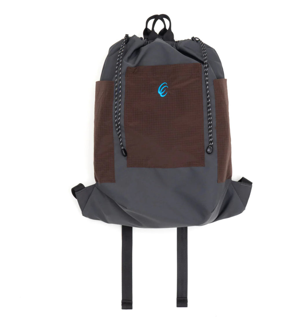 CC Nylon Backpack Grey/Brown / Same Paper