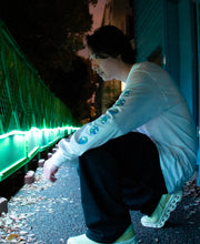 画像をギャラリービューアに読み込む, "Aqua Outer Rail" L/S T-shirt by Al White [White] - Commune Press
