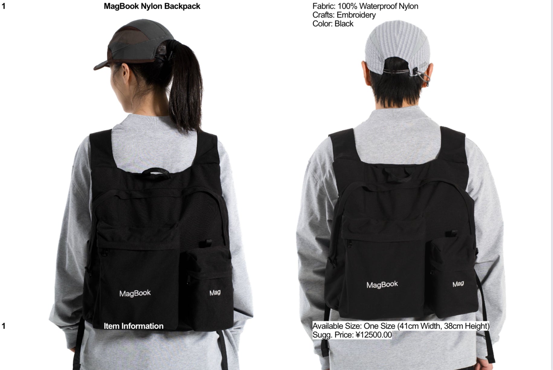 Same Paper amateur / Magbook Nylon Backpack Black – Folks Store Sendai