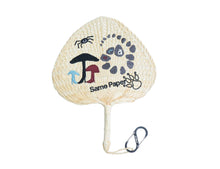 画像をギャラリービューアに読み込む, Same Paper “amateur” / Embroidered Handcrafted Palm Leaf Fan
