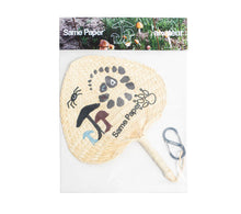 画像をギャラリービューアに読み込む, Same Paper “amateur” / Embroidered Handcrafted Palm Leaf Fan
