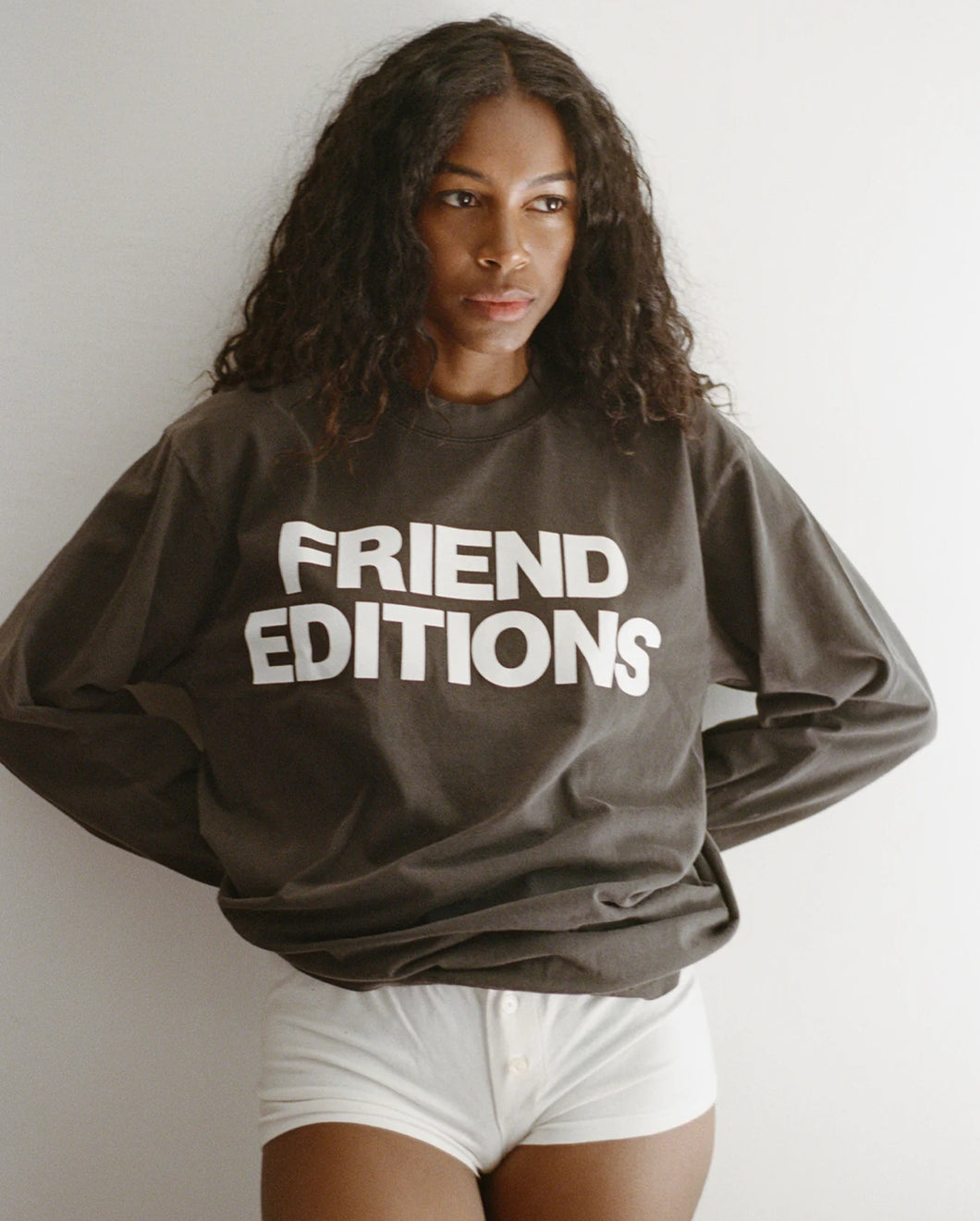 Monogram LS Tee  Vintage Black/White / Friend Editions