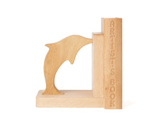 画像をギャラリービューアに読み込む, Dolphin Wood Bookends
