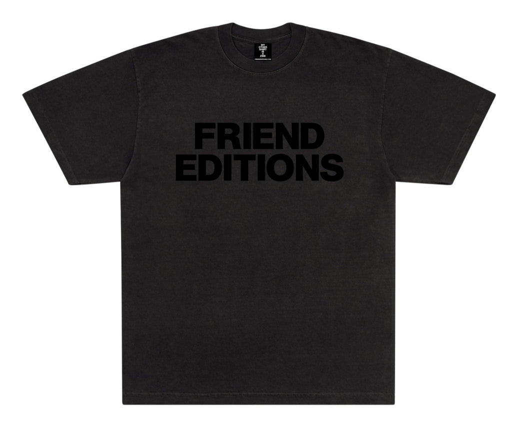 Monogram SS Tee Vintage Black/Black  / Friend Editions