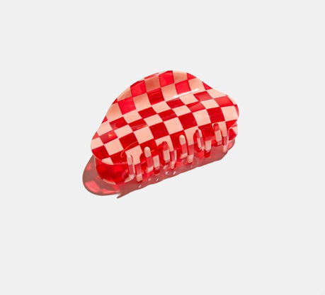 Chunks / Checker Claw in Peach + Red