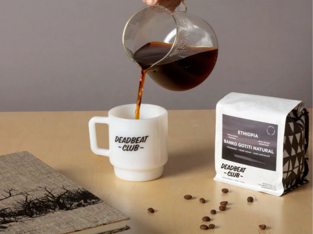 There’s No Money In Books Glass Mug / Deadbeat Club