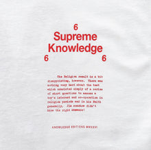 画像をギャラリービューアに読み込む, "Supreme Knowledge 666" T-shirt designed by Tim Coghlan Knowledge Editions - Commune Press

