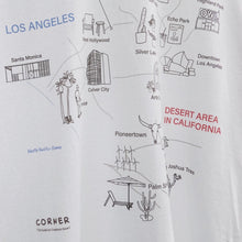 画像をギャラリービューアに読み込む, Corner City Guide Issue.1 Los Angeles “Map” Tee
